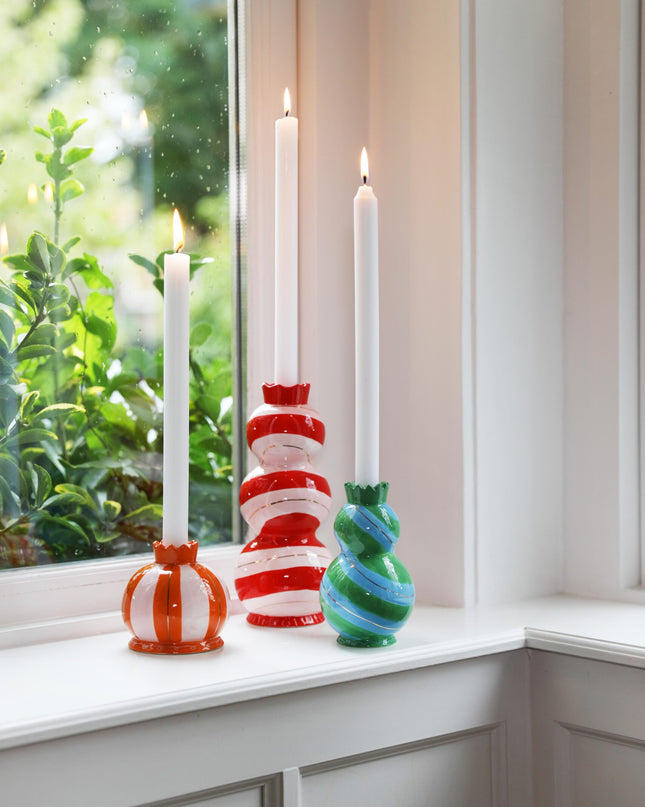 &Klevering Candle holder jolly green